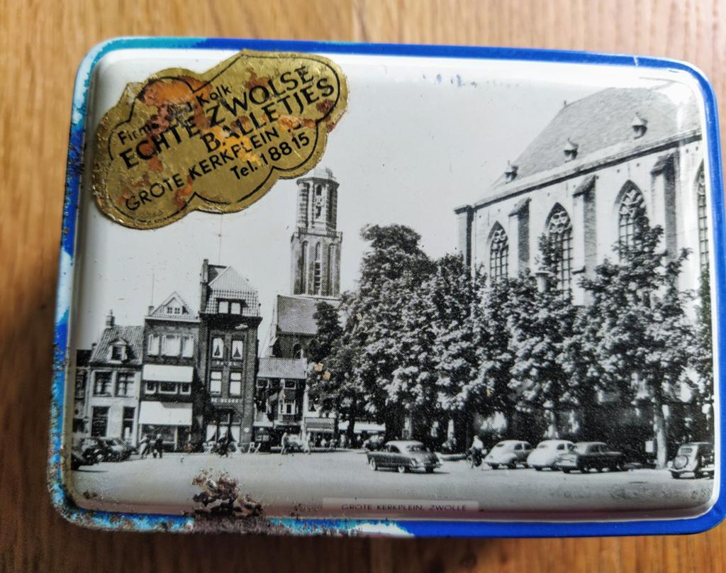 Steken trommeltje "Zwolse balletjes huis", Ophalen of Verzenden