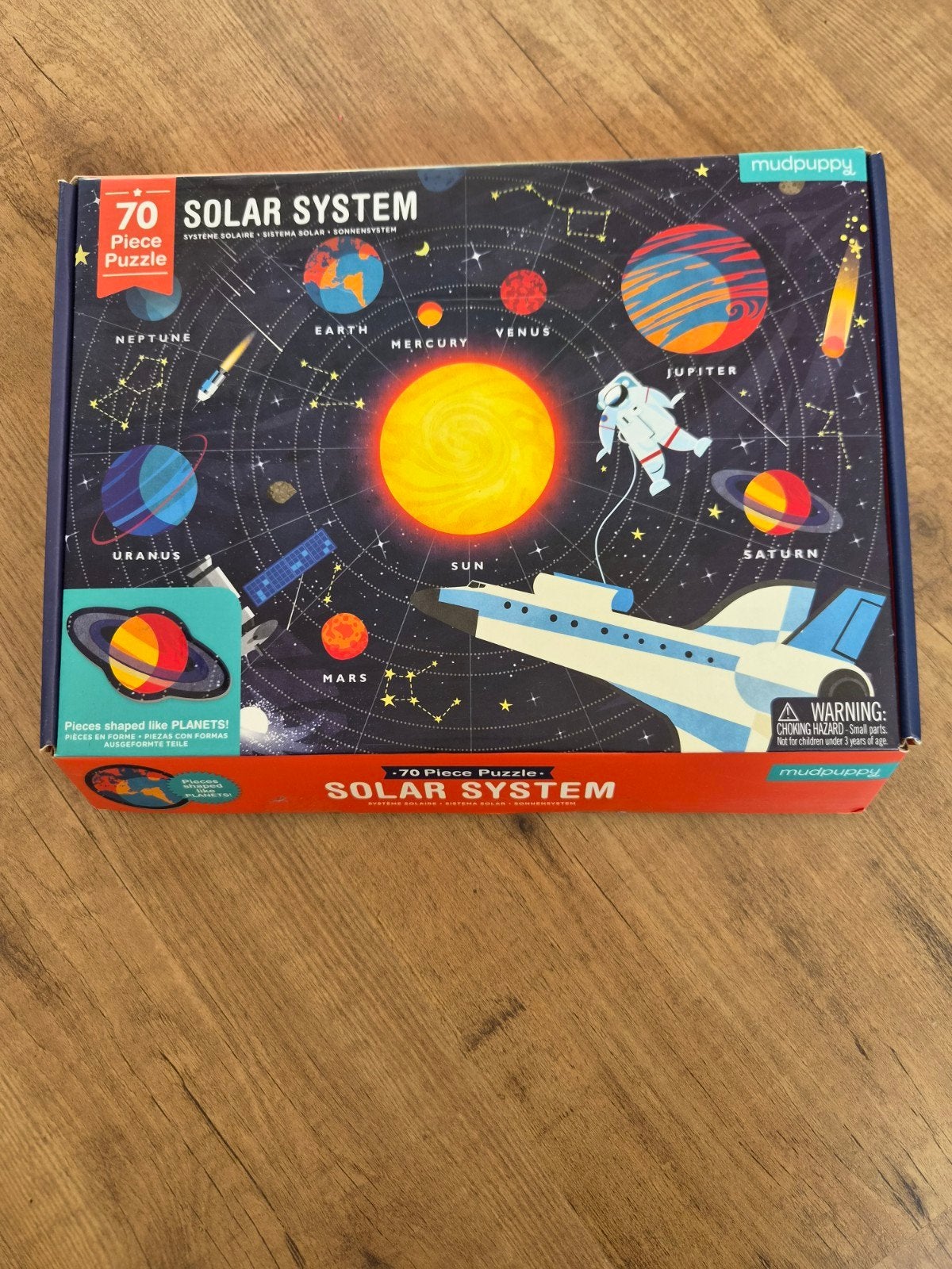 Mudpuppy Solar System Puzzel 70 Stukjes, Ophalen of Verzenden, Meer dan 50 stukjes, Zo goed als nieuw, 6 jaar of ouder
