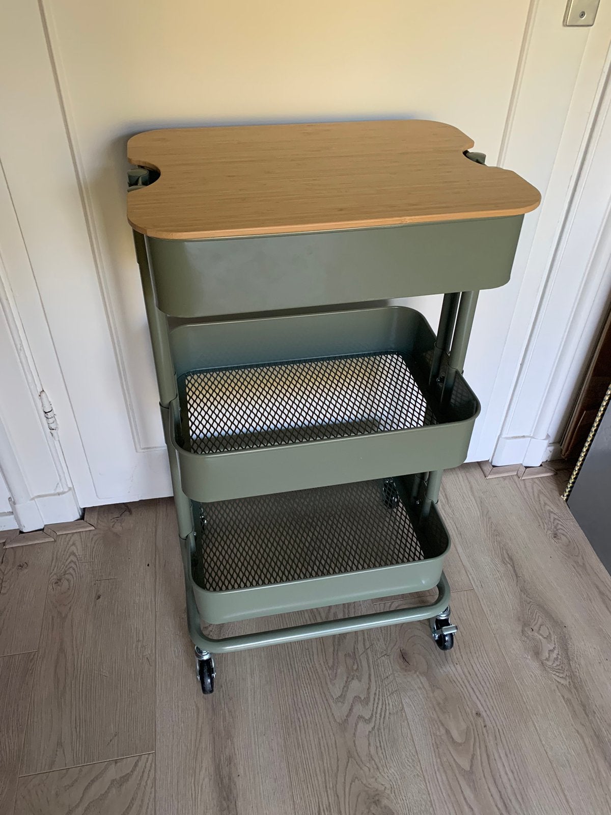 Nieuwe ongebruikte IKEA keuken trolley olijf-groen, Ophalen of Verzenden, Nieuw