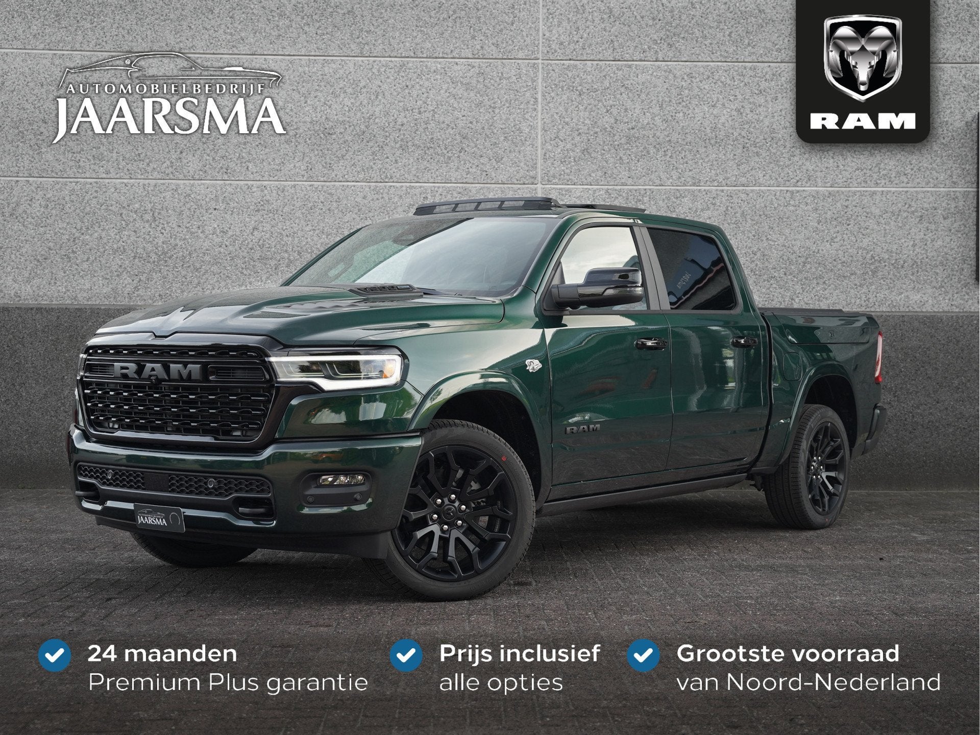 Dodge Ram 1500 5.7 V8 HEMI 4x4 Crew Cab Limited | MY26 | Pri, Auto's, Automaat, 5654 cc, 402 pk, Leder