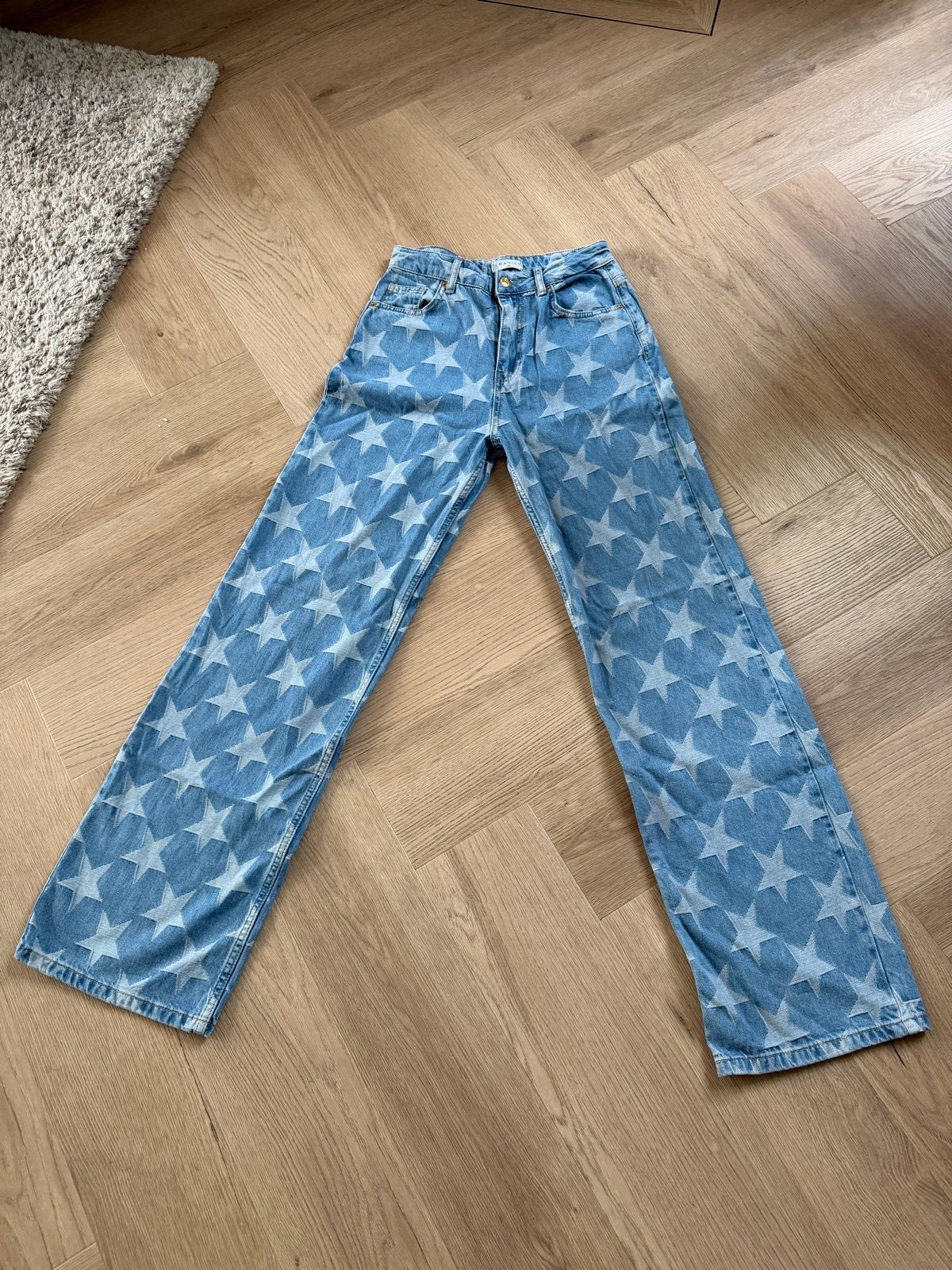 Loavies spijkerbroek met sterren, maat S, Ophalen of Verzenden, Gedragen, Blauw, W27 (confectie 34) of kleiner