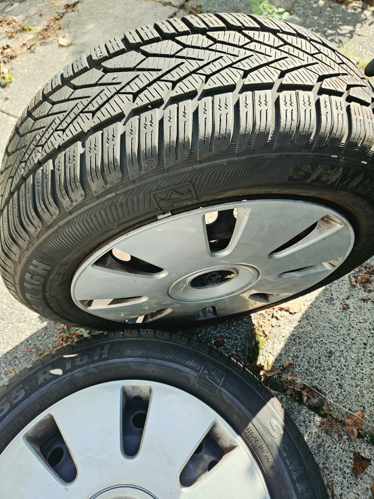 Winterbanden met velgen - 205/55 R16, Ophalen, 16 inch, Banden en Velgen, 205 mm