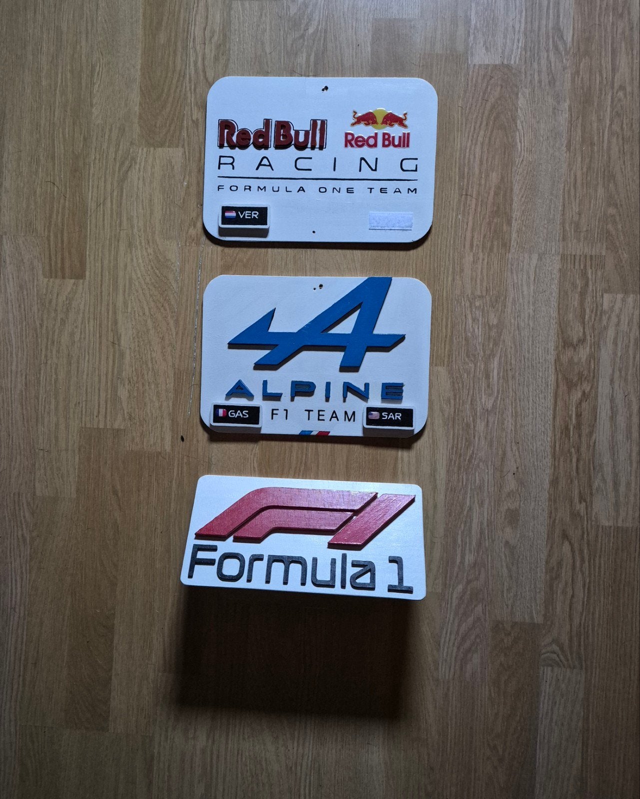 Handgemaakte Formule 1 Team Logo's van Hardhout, Ophalen of Verzenden, Nieuw, Formule 1