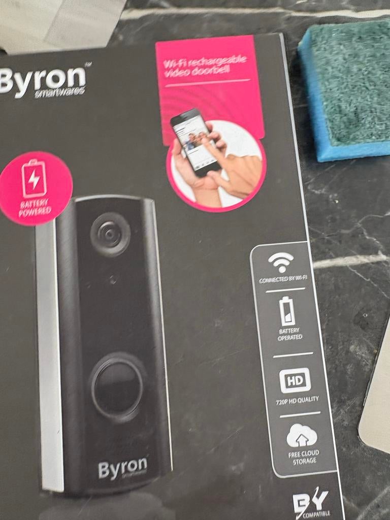 Byron Smartwares Wi-Fi Oplaadbare Video Deurbel, Ophalen of Verzenden, Nieuw