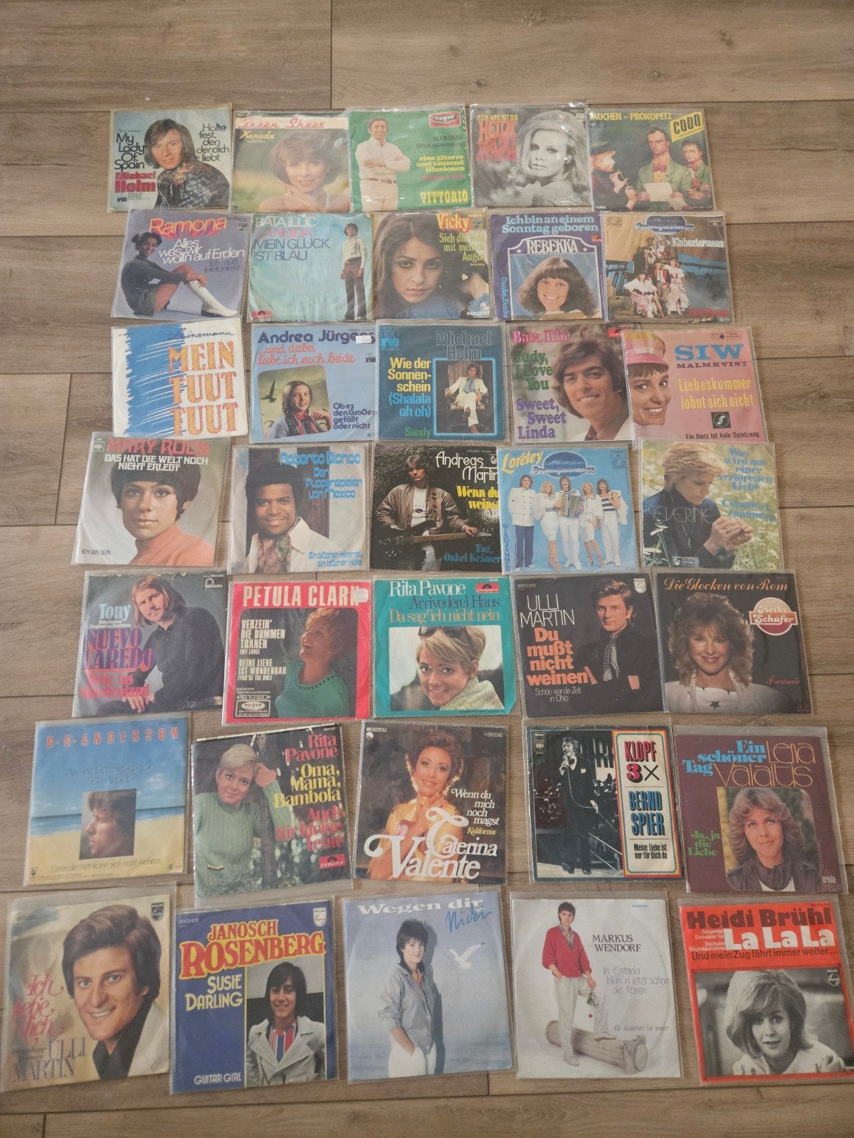 set 35 duitse piratensingels, Ophalen of Verzenden, Gebruikt, Overige formaten, Levenslied of Smartlap