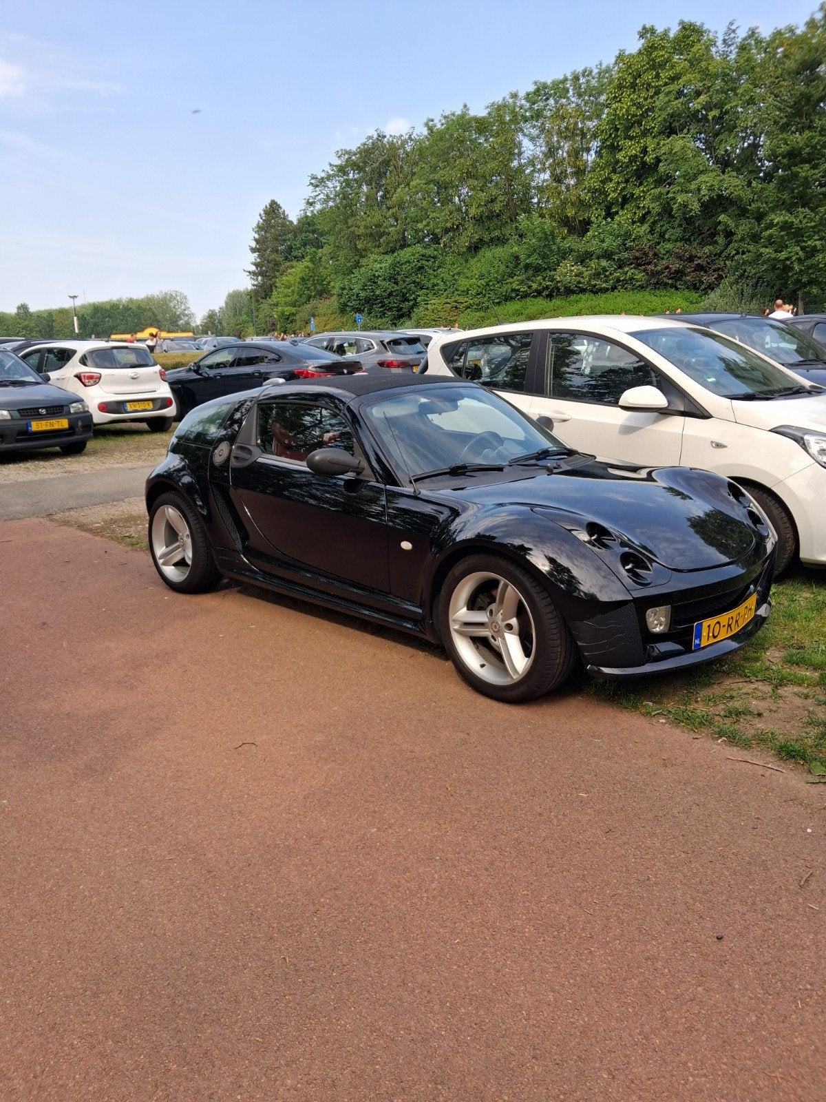 Smart Roadster coupe! Targa inruil/ruil mogelijk, Auto's, Automaat, Achterwielaandrijving, 785 kg, Zwart