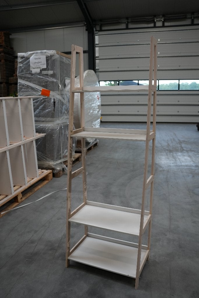 8 witte ladderkasten - trapkast / stellingkast - 182 cm, Ophalen, Gebruikt
