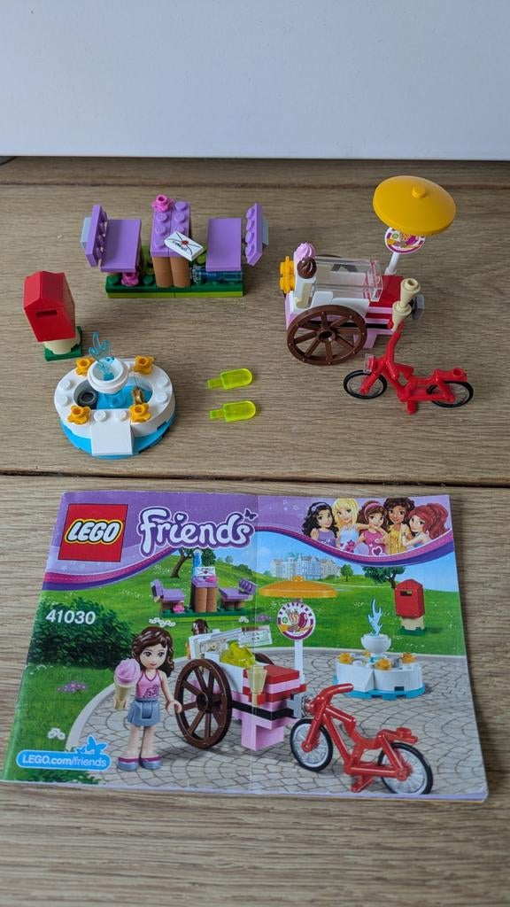 Olivia's ijskar Lego Friends 41030, Compleet, Lego, Friends, Ophalen of Verzenden