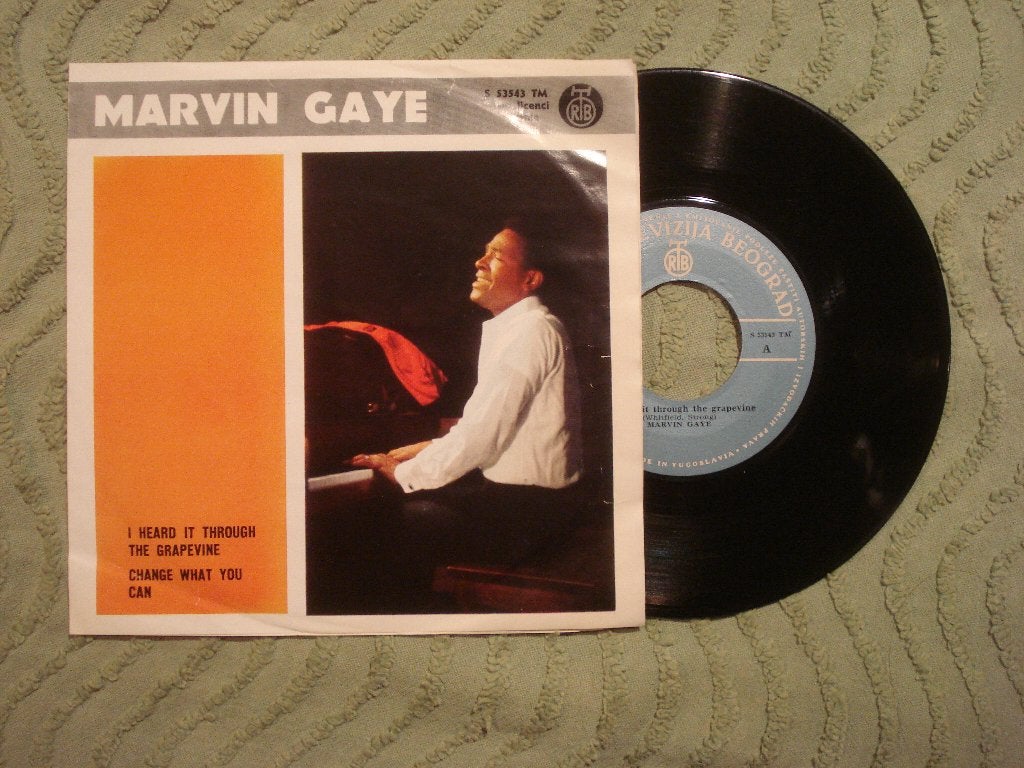 Marvin Gaye 7" I heard it through the grapevine (Joegoslavië, Ophalen of Verzenden, Gebruikt, 7 inch, R&B en Soul