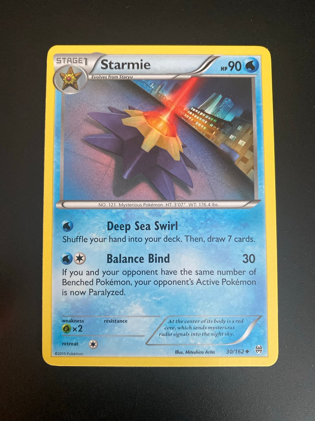 Starmie 30/162 XY BreakThrough (2015) Packfresh Mint!, Ophalen of Verzenden, Zo goed als nieuw, Losse kaart