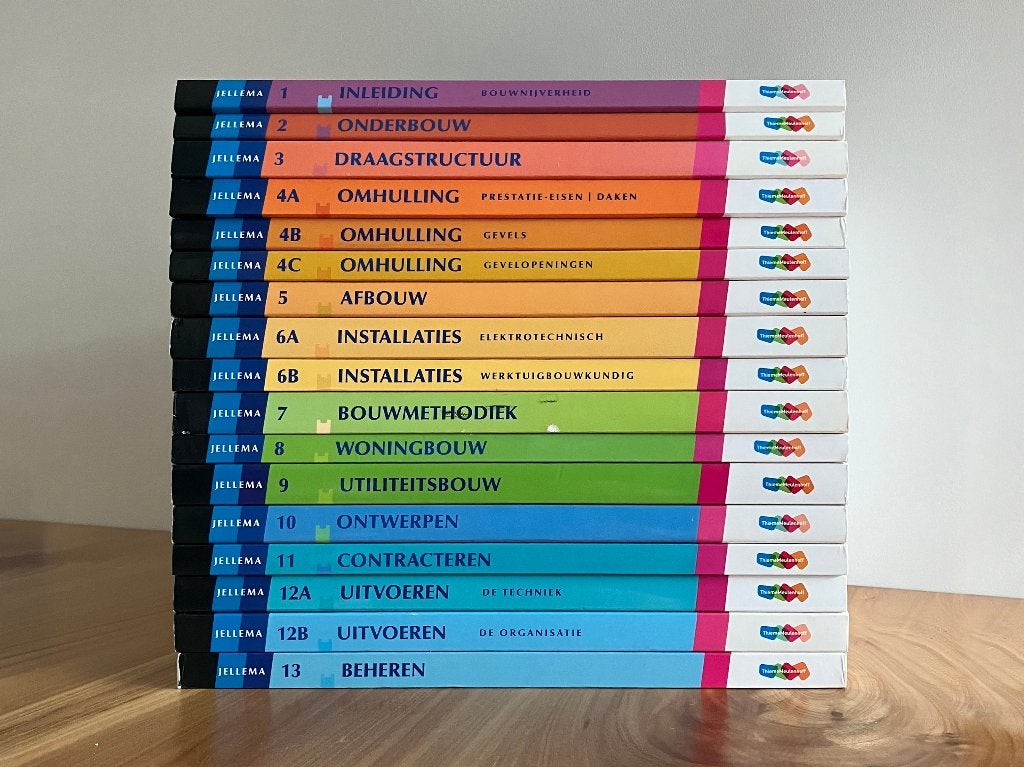 Jellema set alle delen 1-13 in top conditie, Boeken, Verzenden, Beta, Zo goed als nieuw, HBO