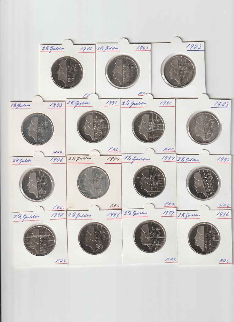 15 rijksdaalders  Beatriks, Ophalen of Verzenden, Koningin Juliana, 2½ gulden