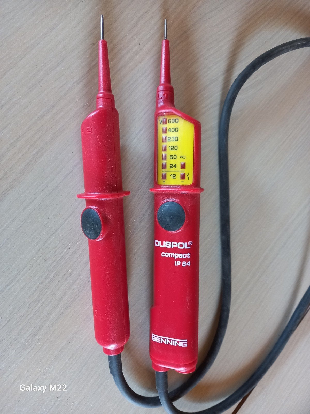 Benning Duspol Compact IP 64 Spanningstester, Ophalen of Verzenden, Gebruikt, Elektriciteit