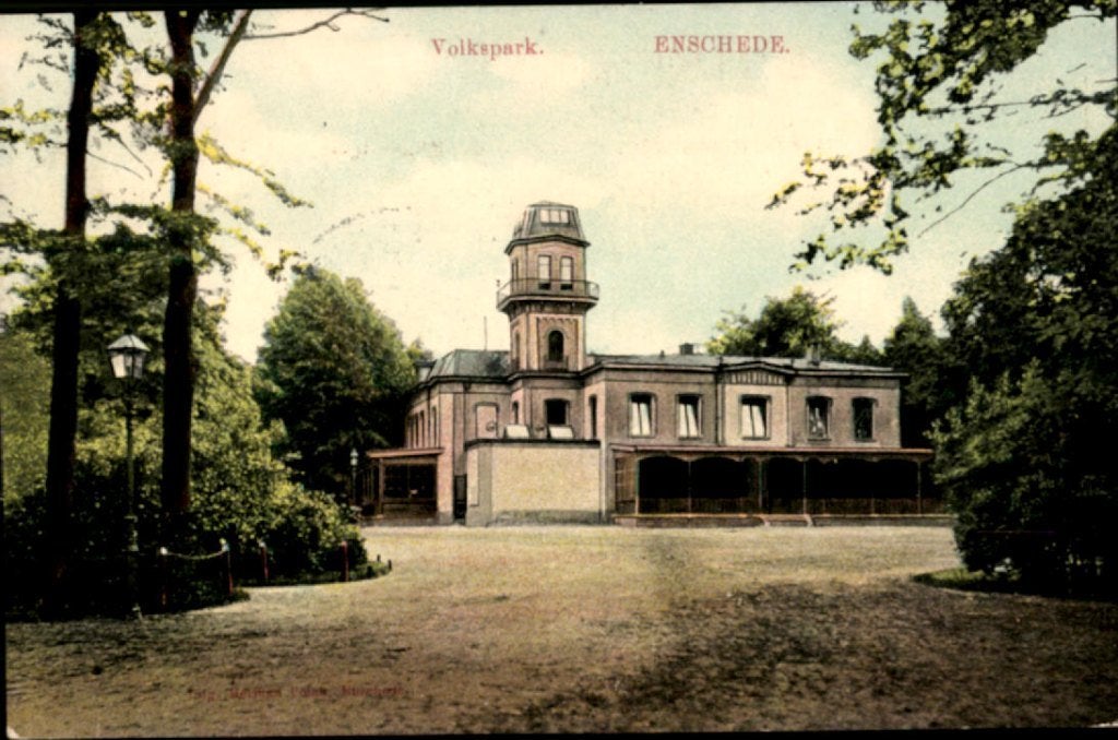 enschede, kvr5-406 volkspark, Verzenden, Voor 1920, Gelopen, Overijssel