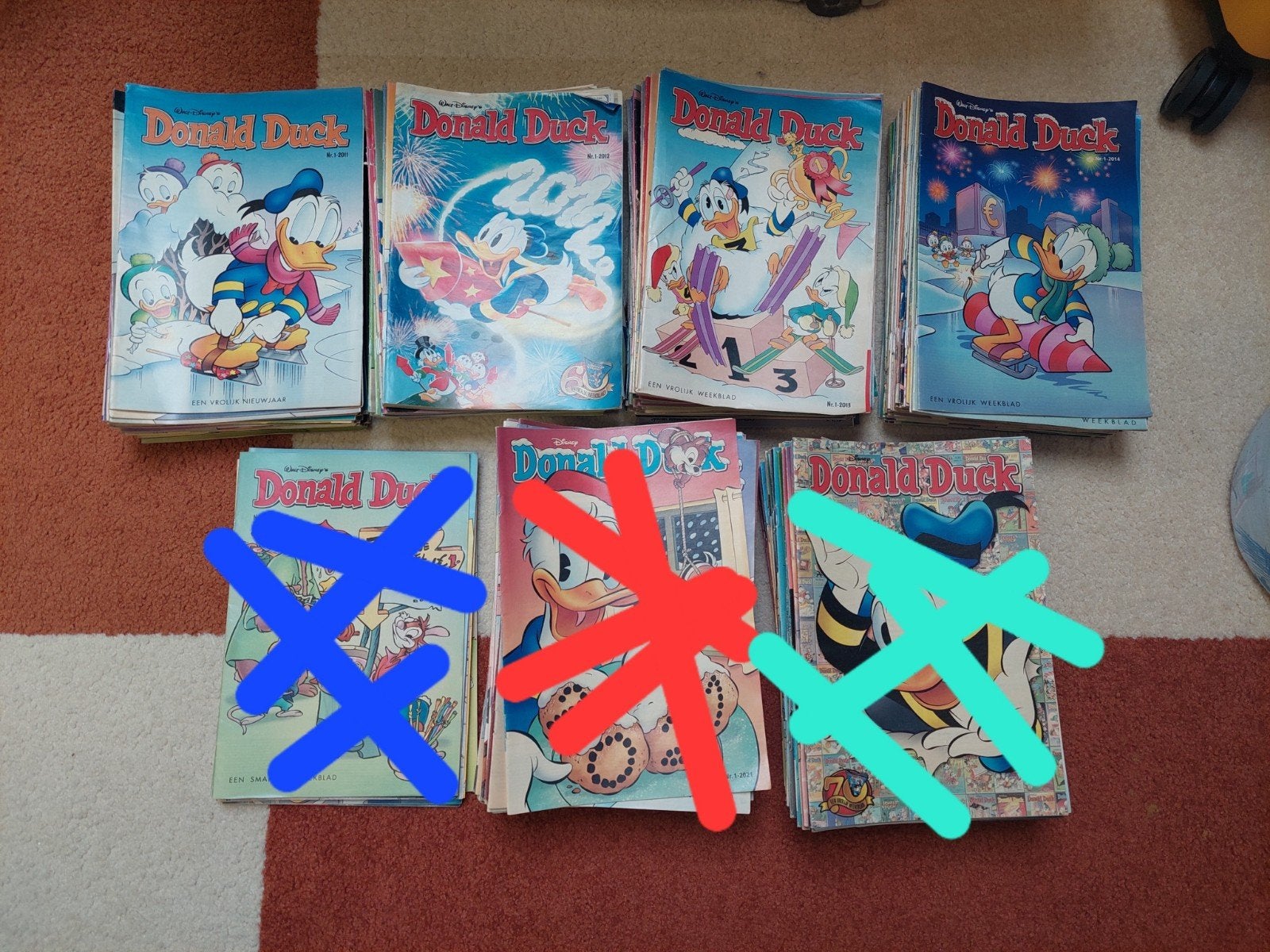 Donald Duck Weekbladen Jaargangen 2011-2014, Complete serie of reeks, Ophalen of Verzenden, Gelezen, Walt Disney