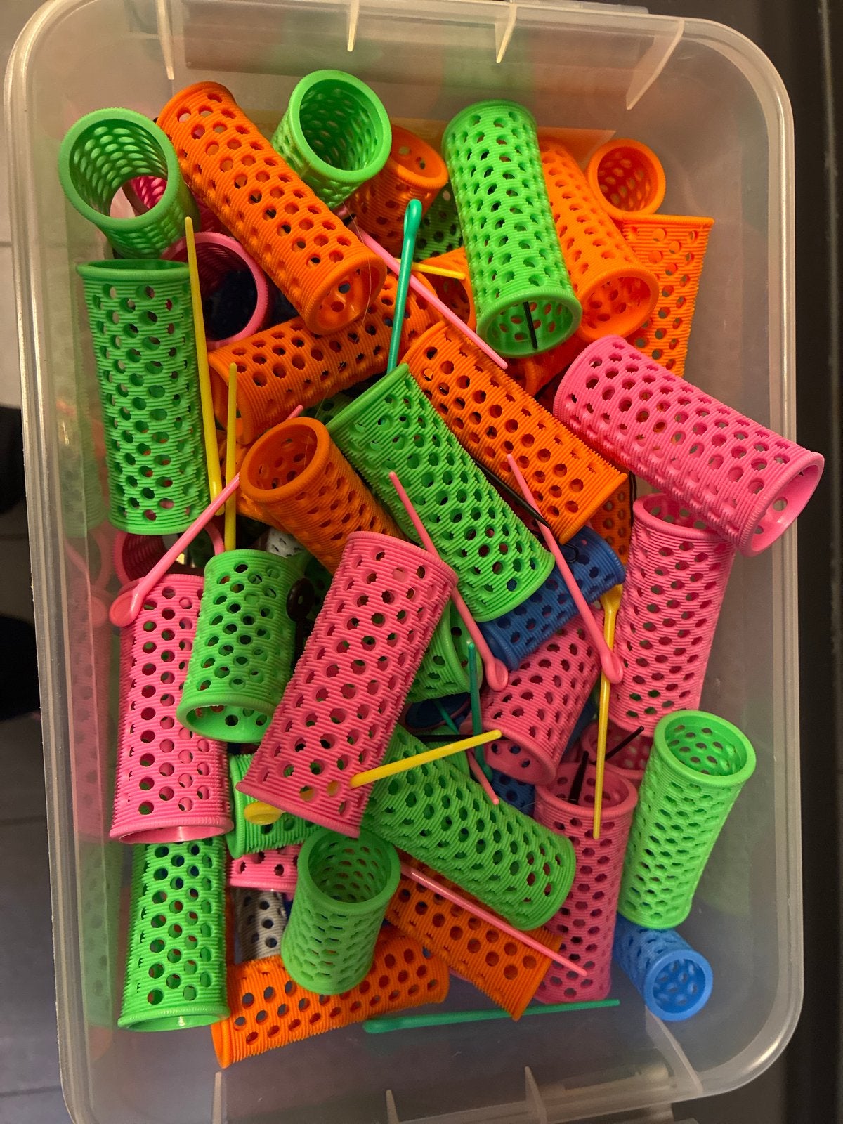 Watergolf rollers - set van diverse kleuren en maten, Sieraden, Tassen en Uiterlijk, Uiterlijk | Haarverzorging, Ophalen, Gebruikt