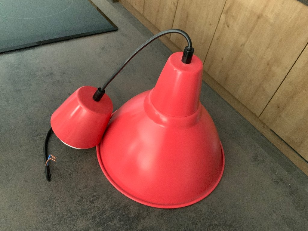 Rode Lamp, Gebruikt, Metaal, Modern, E27 (groot)