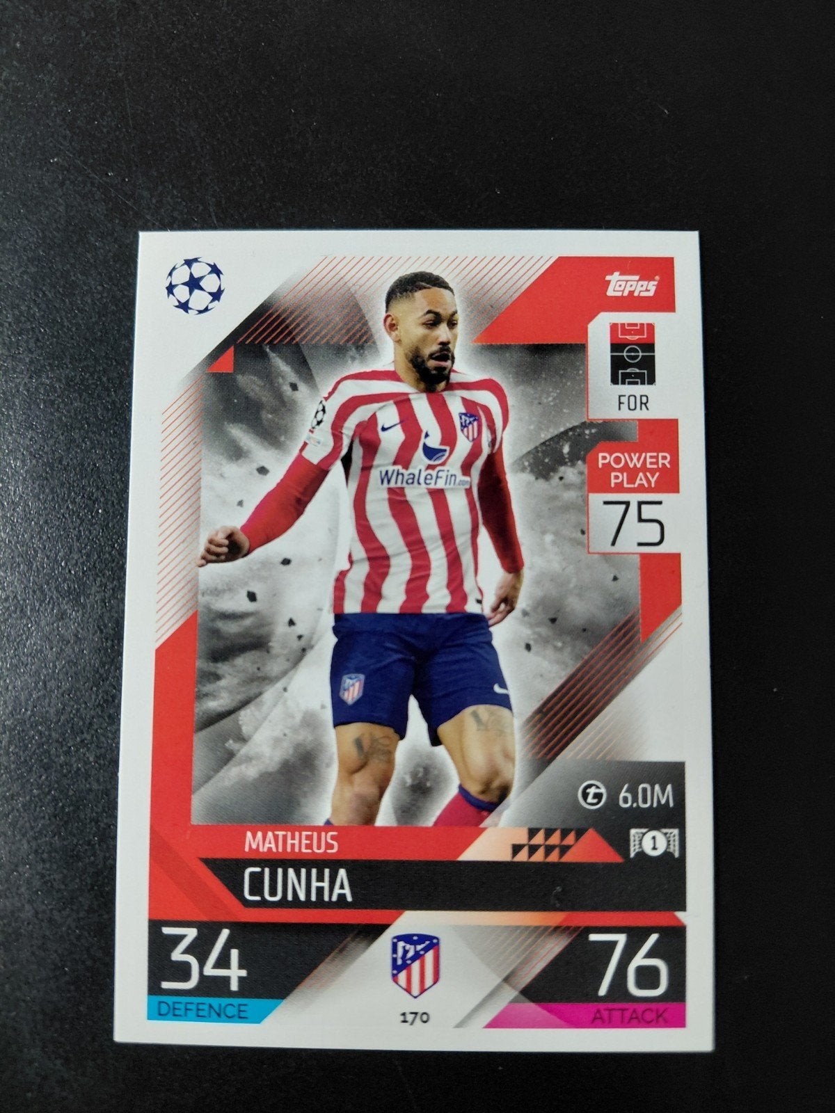 matheus cunha (atletico/mamchester united) topps, Verzamelen, Sportartikelen en Voetbal, Verzenden, Nieuw, Buitenlandse clubs