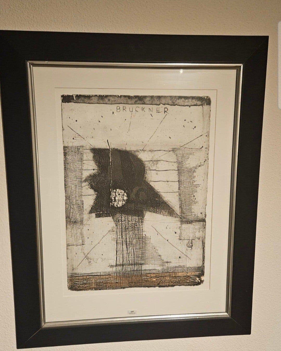 Guillaume Le Roy - 'Bruckner' - Zeldzame abstracte ets 11/15, Antiek en Kunst, Ophalen, 1950 - 1999, Ets, Origineel