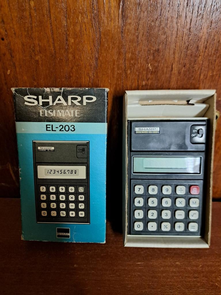 Sharp EL 203 vintage calculator, Ophalen of Verzenden