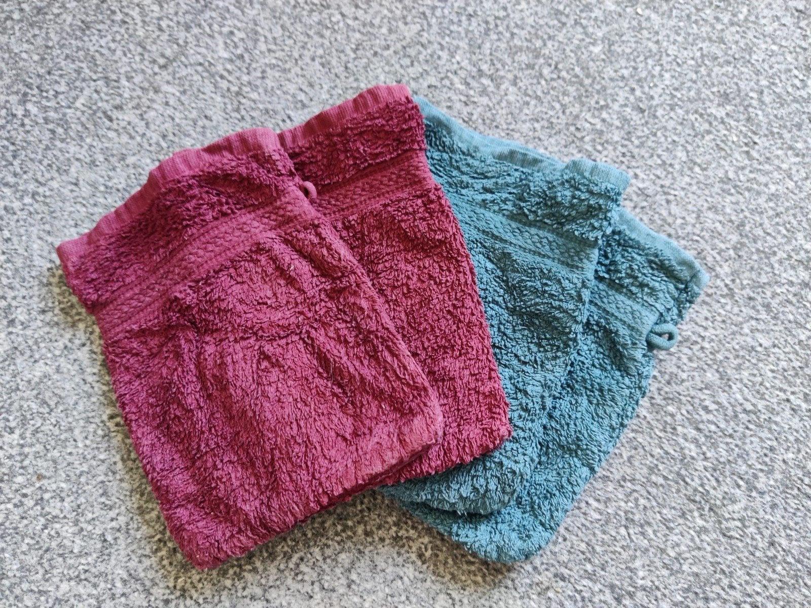 4 washandjes zgan, Ophalen of Verzenden, Zo goed als nieuw, Overige typen