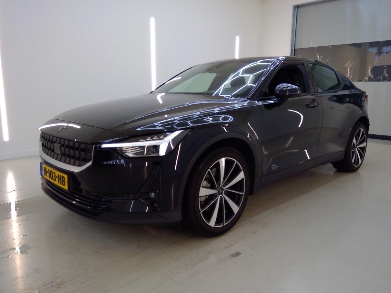 Polestar 2 Long Range Dual Motor 408PK 78kWh 92.82% SoH Laun, Auto's, Polestar 2, Stof, Gebruikt, Zwart