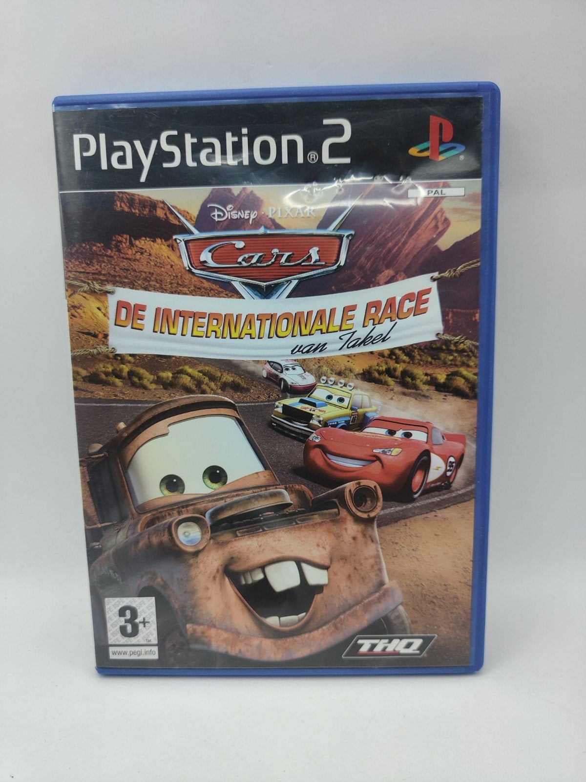Cars: De Internationale Race - PlayStation 2 (PS2), Spelcomputers en Games, Gebruikt, THQ, 1 speler, Ophalen of Verzenden