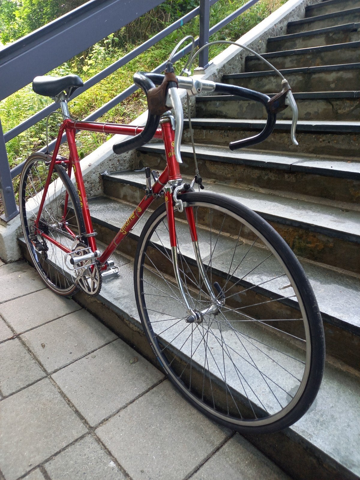 Vintage Gitane Racing Team racefiets, Fietsen en Brommers, Fietsen | Racefietsen, 28 inch, Gebruikt, Staal, Velgrem