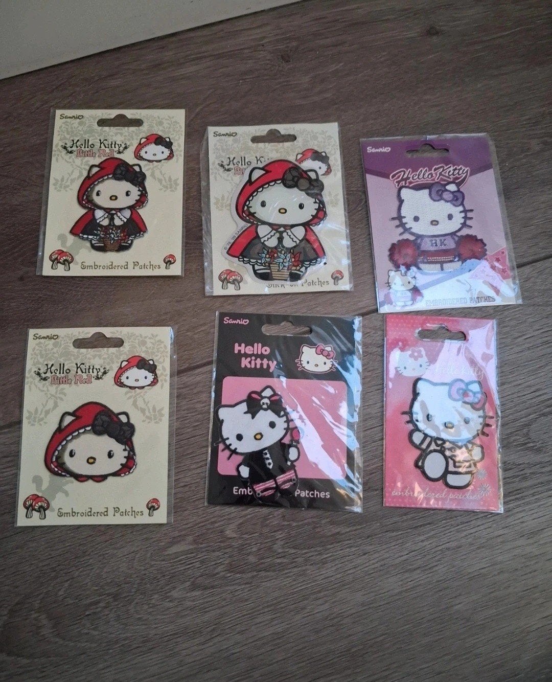 6x Nieuwe Hello Kitty Strijk Applicaties / Patches, Ophalen of Verzenden, Nieuw, Hotfix applicaties