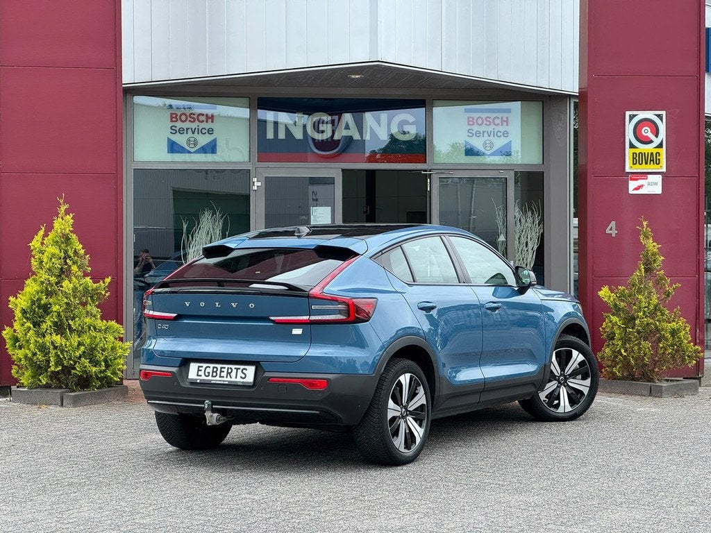 Volvo C40 Recharge Plus 69 kWh | Pano | ACC | Trekhaak, Auto's, Volvo, Gebruikt, Zwart, Automatische klimaatregeling, Zwart