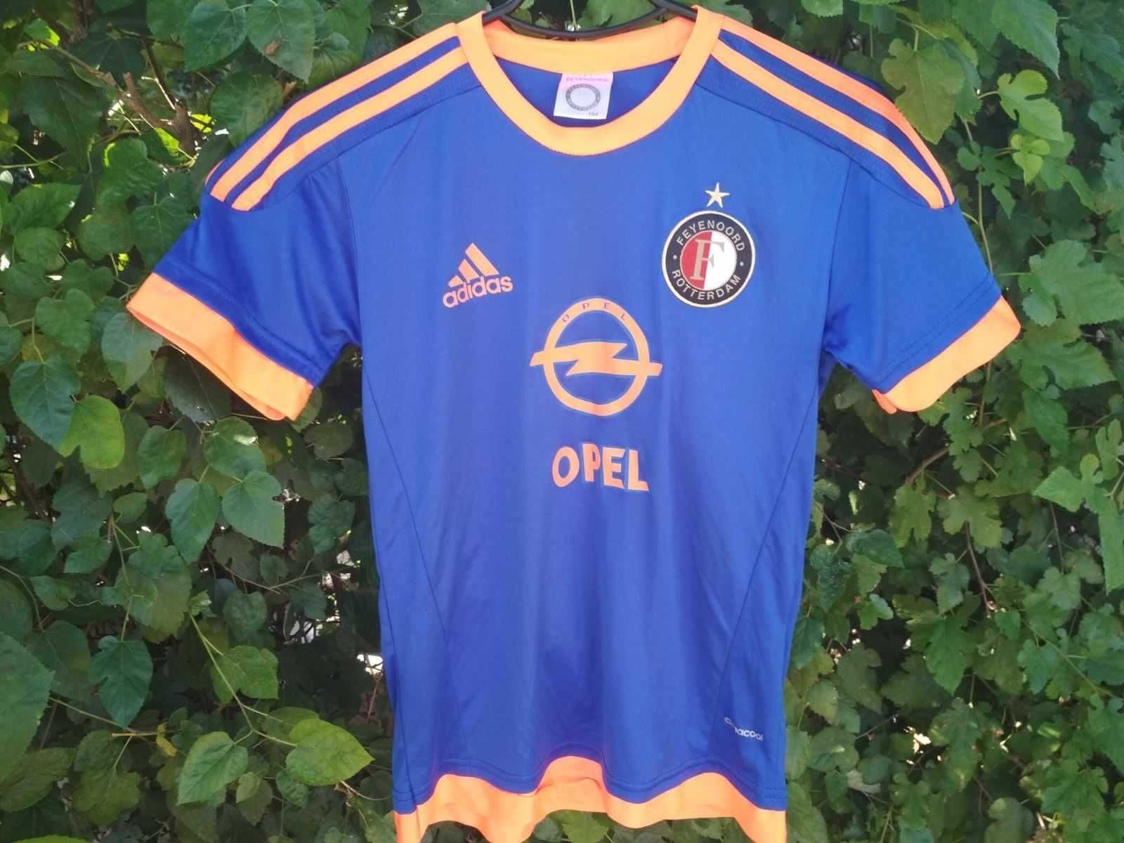 Feyenoord Thuisshirt Adidas Maat 164 Blauw Oranje, Kinderen en Baby's, Kinderkleding | Maat 164, Ophalen of Verzenden
