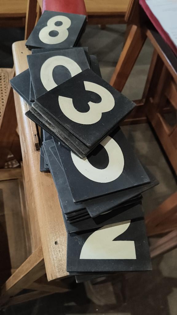 Staand psalmbord / gezangenbord uit kerk, Ophalen, Gebruikt