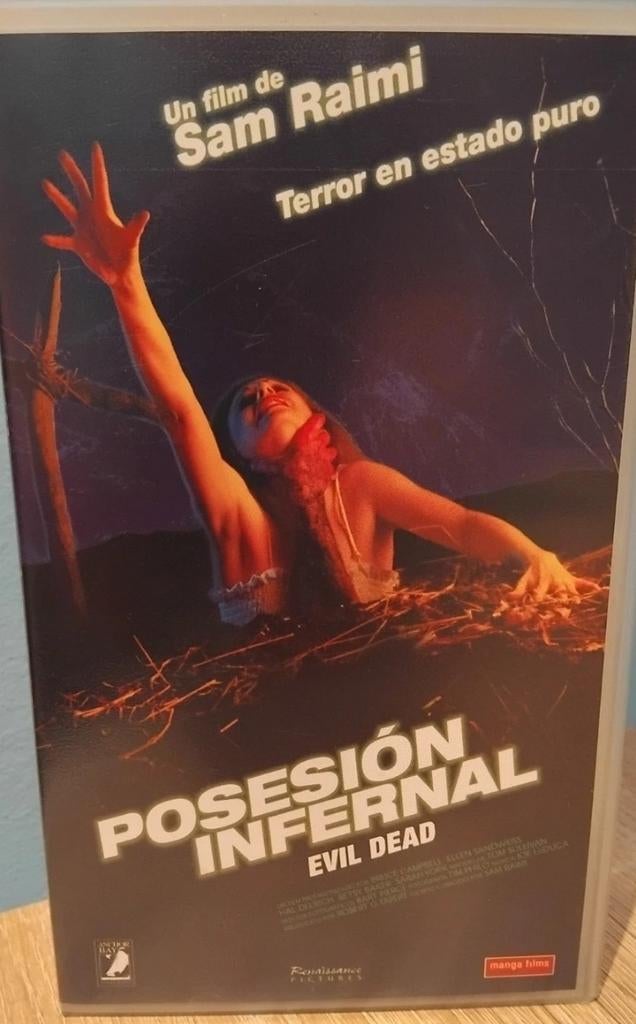VHS - Evil Dead ( Spaans), Vanaf 16 jaar, Ophalen of Verzenden, Zo goed als nieuw, Horror