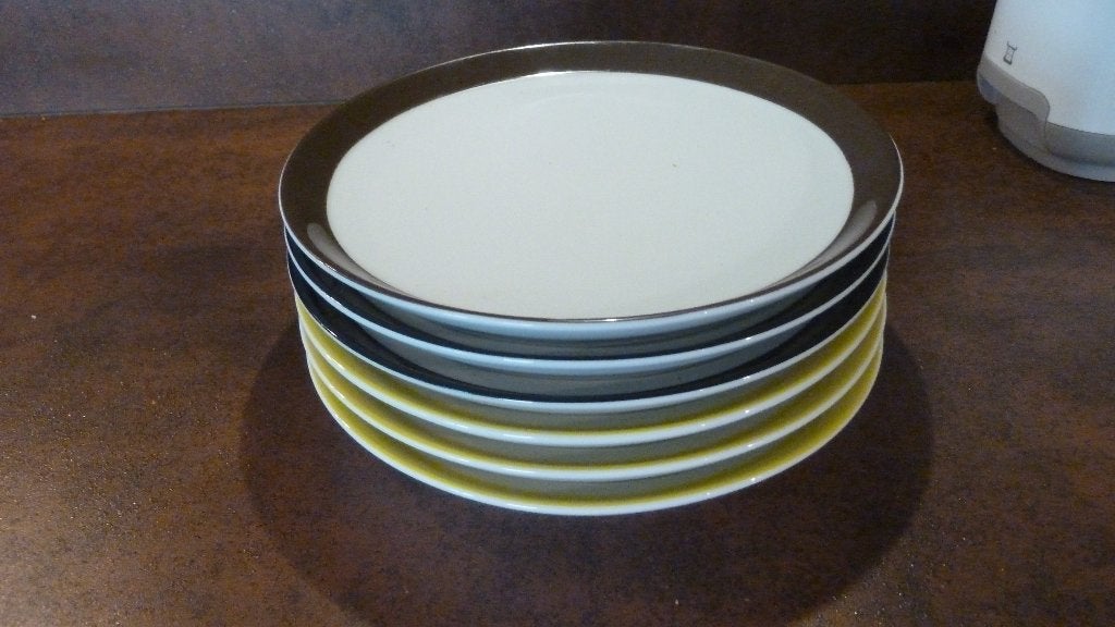 Arzberg Tric 6 bordjes 18 cm, Huis en Inrichting, Keuken | Servies, Arzberg, Ophalen of Verzenden, Zo goed als nieuw, Bord(en)