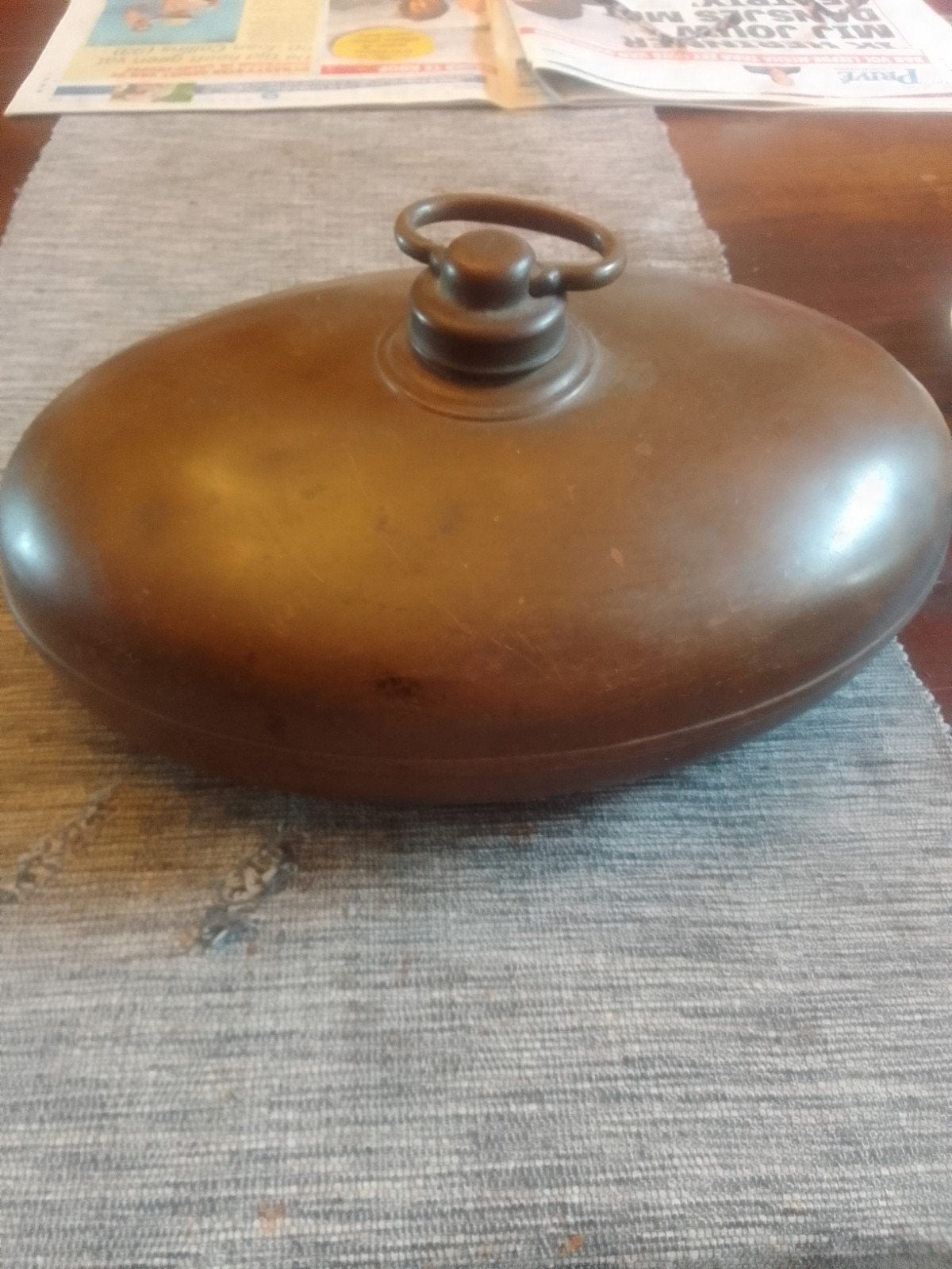 Vintage koperen bedkruik/voetenwarmer, Ophalen of Verzenden