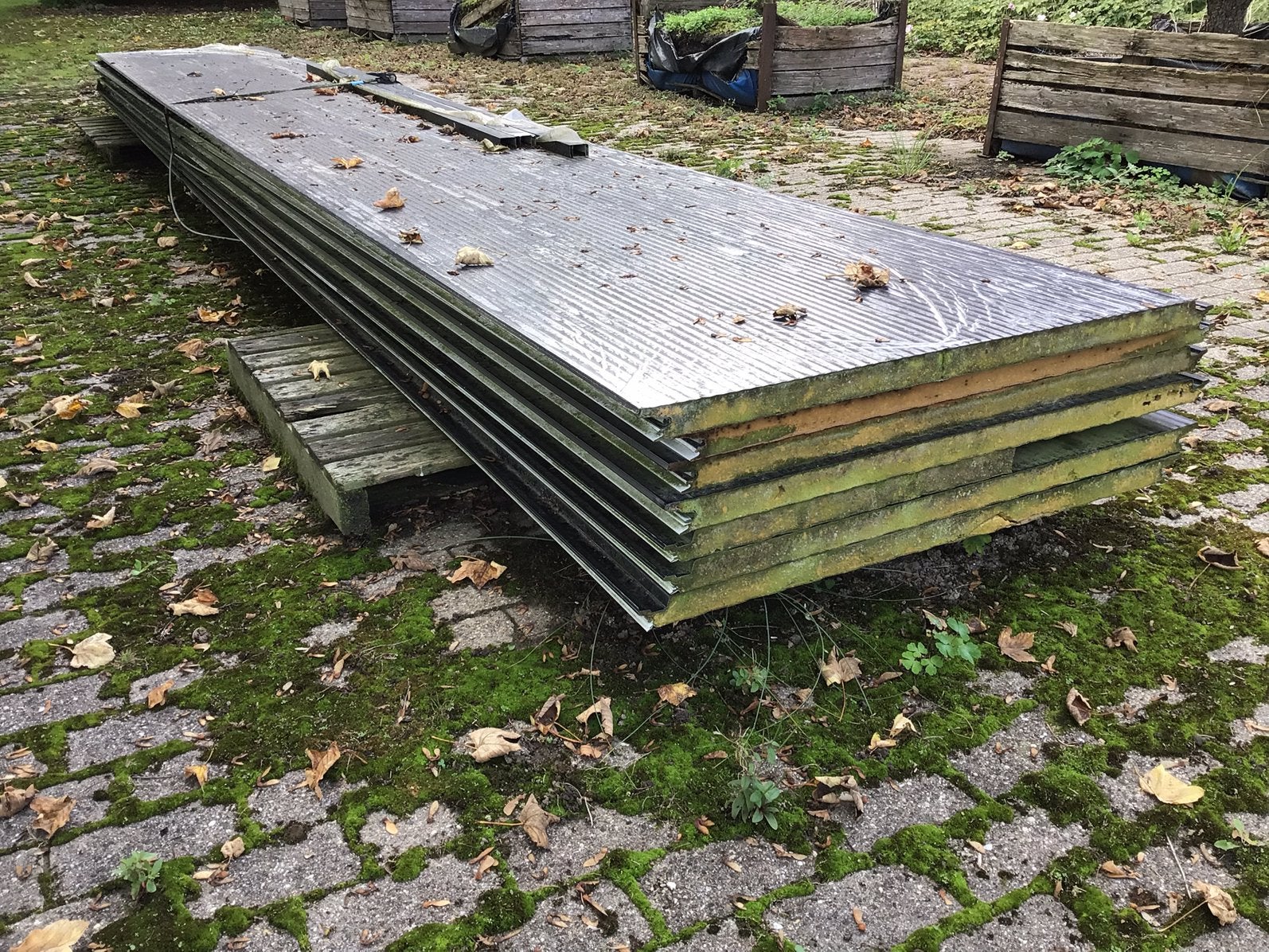 Geïsoleerde dakplaten,van Kingspan. 7mtr x1 mtr 5 cm dik 7 x, Ophalen of Verzenden, Zo goed als nieuw