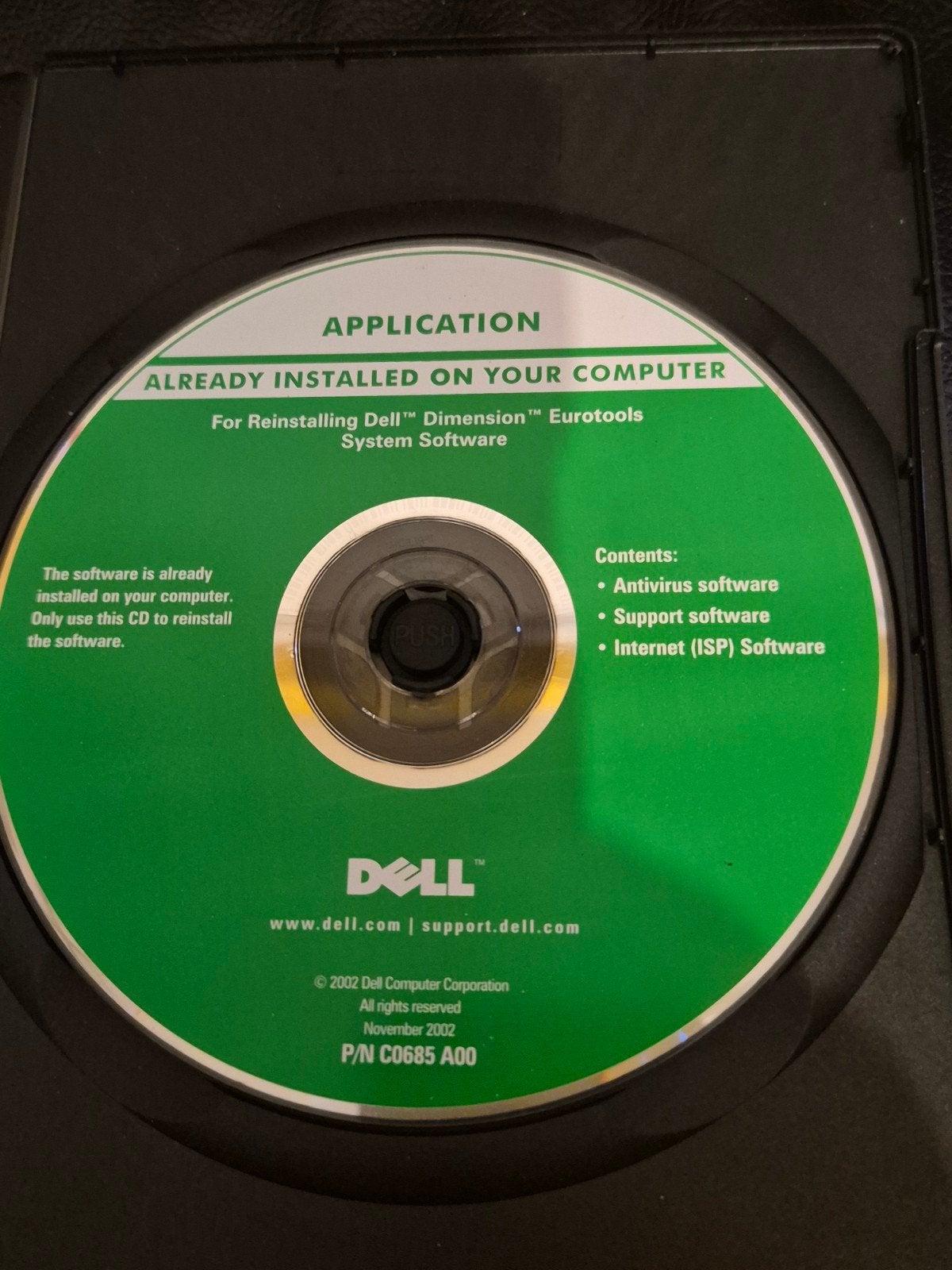 Dell Dimension Eurotools Systeem Software CD, Computers en Software, Ophalen of Verzenden, Gebruikt, Dell, Windows