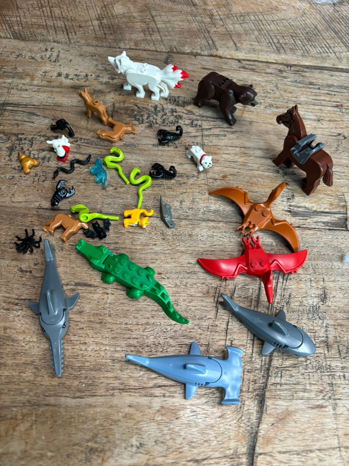 Lego dieren, beer, wolf, haai etc etc, Ophalen of Verzenden, Zo goed als nieuw