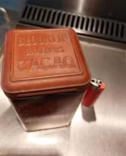 Oud Blooker's Daalders Cacao blik, Ophalen of Verzenden, Gebruikt, Overige, Overige merken
