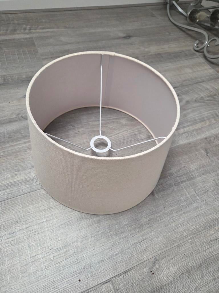 beige lampenkap, Beige, Rond, Ophalen of Verzenden, Zo goed als nieuw