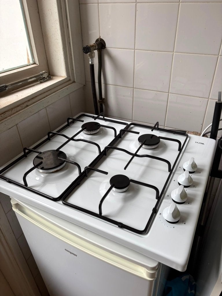Gaskookplaat vrijstaand // gas stove, Ophalen, 4 kookzones, Zo goed als nieuw, Gas