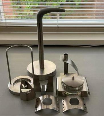 RVS Zack IKEA keuken pollepel keukenrolhouder alles €22,50, Ophalen of Verzenden, Zo goed als nieuw