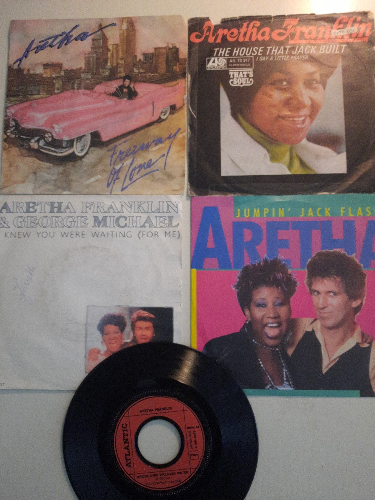 5x vinyl singels van Aretha Franklin, Ophalen of Verzenden, Zo goed als nieuw, Overige formaten