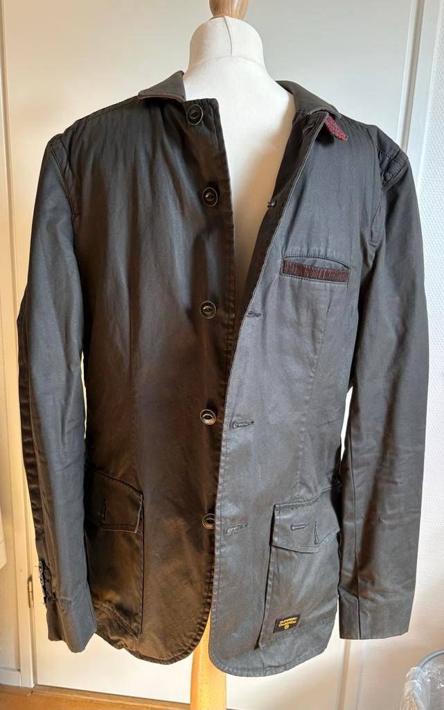 Superdry waxjas heren - maat XL (valt als M), Ophalen of Verzenden, Zo goed als nieuw, Maat 48/50 (M), Groen