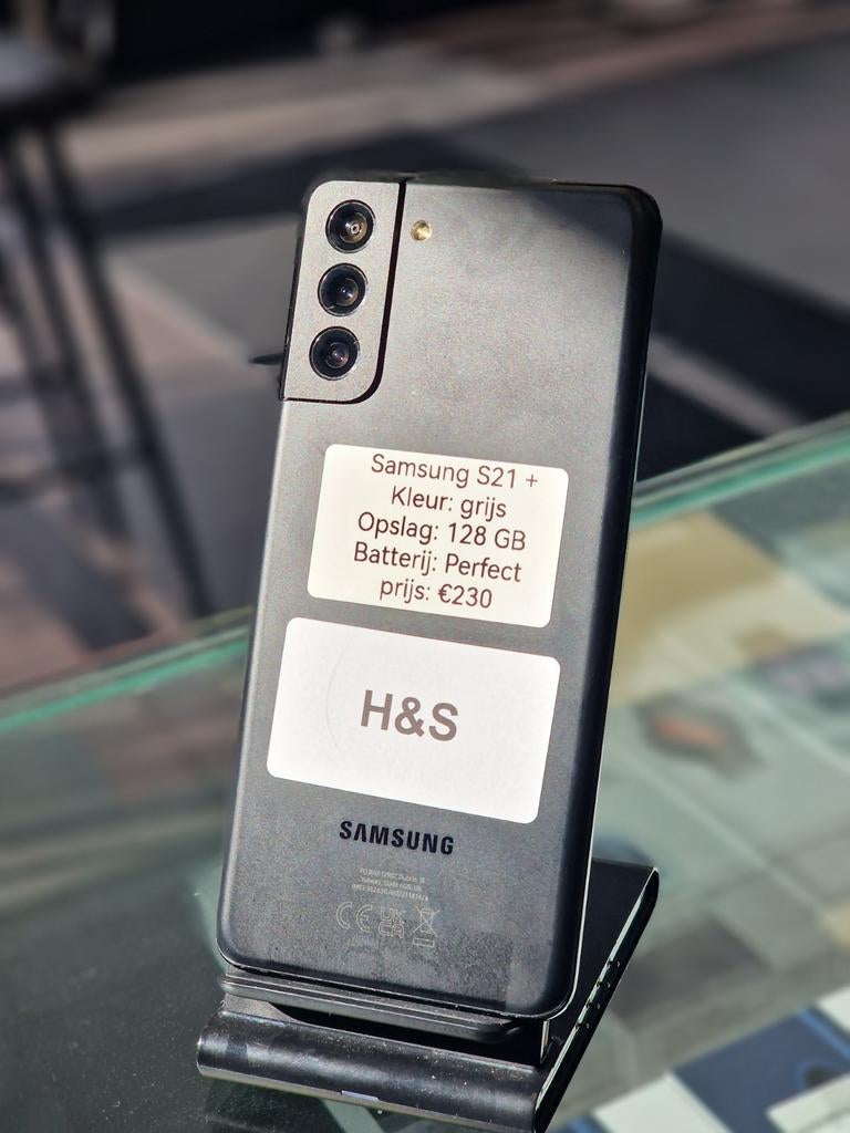 Galaxy S21+,  S21 gray, vrS20 +    128 GB.  2 jaar garantie, Telecommunicatie, Mobiele telefoons | Samsung, Zwart, Ophalen of Verzenden