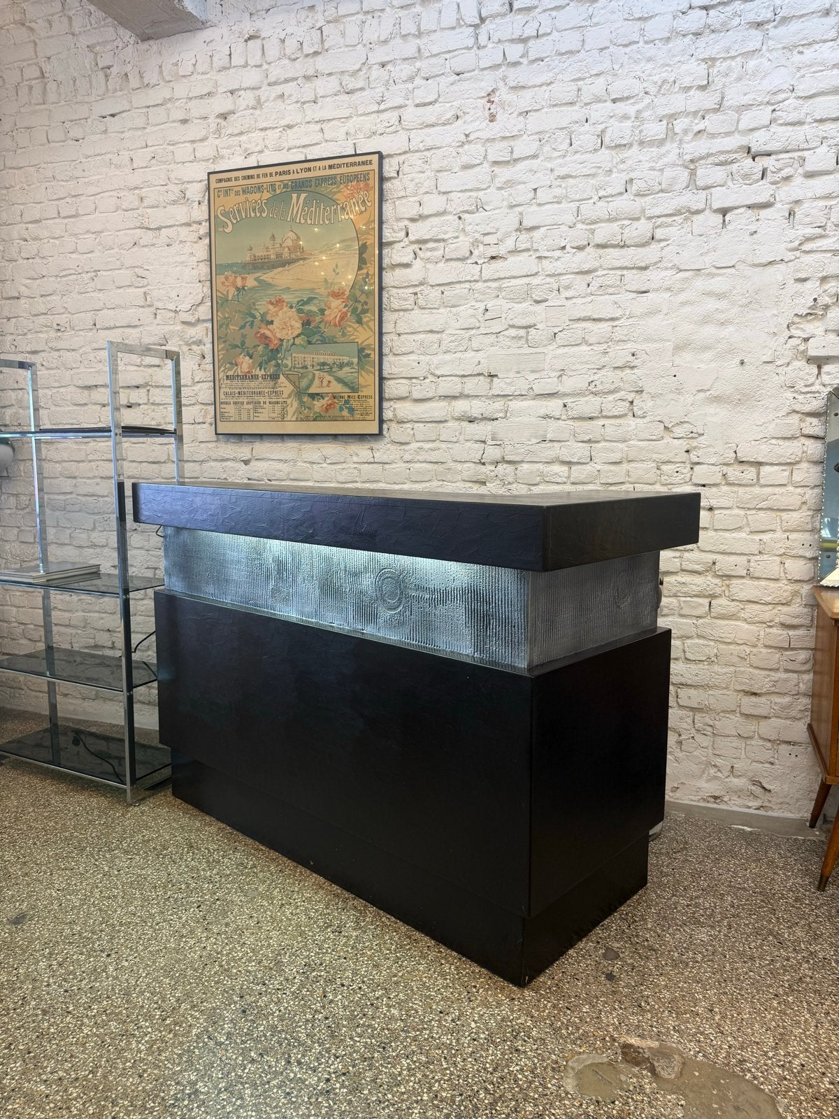 Vintage bar uit de jaren '70 MET LEVEREN, Ophalen, Gebruikt, Minder dan 150 cm, Minder dan 100 cm