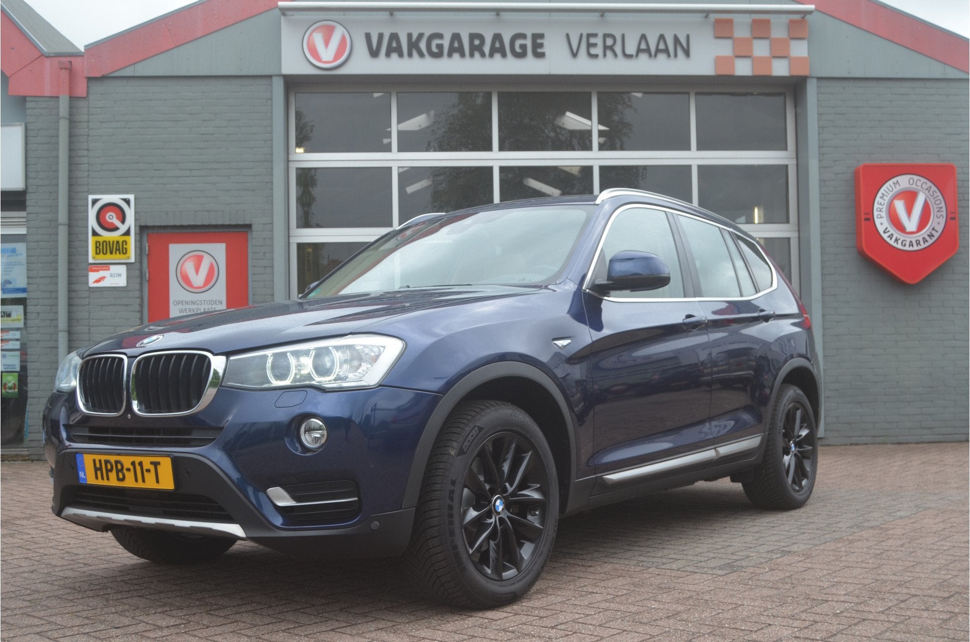 BMW X3 xDrive35i High Executive schuifdak 12 mnd. gar., Auto's, Gebruikt, Blauw, Bedrijf, Vierwielaandrijving