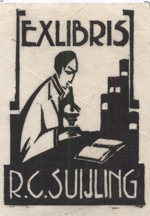 1326 Ex Libris Nederland : Dirk van Luijn, 1929, Verzenden, Ex libris