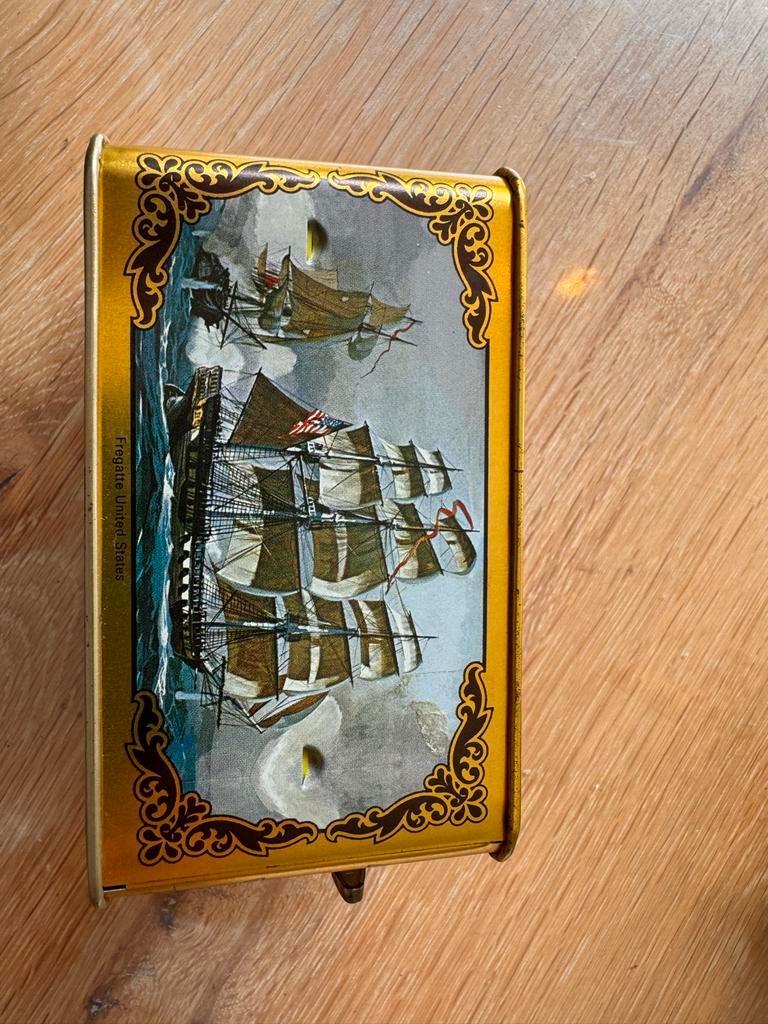 Vintage Muziekdoosje 'La Paloma' met Scheepsmotief, Ophalen of Verzenden