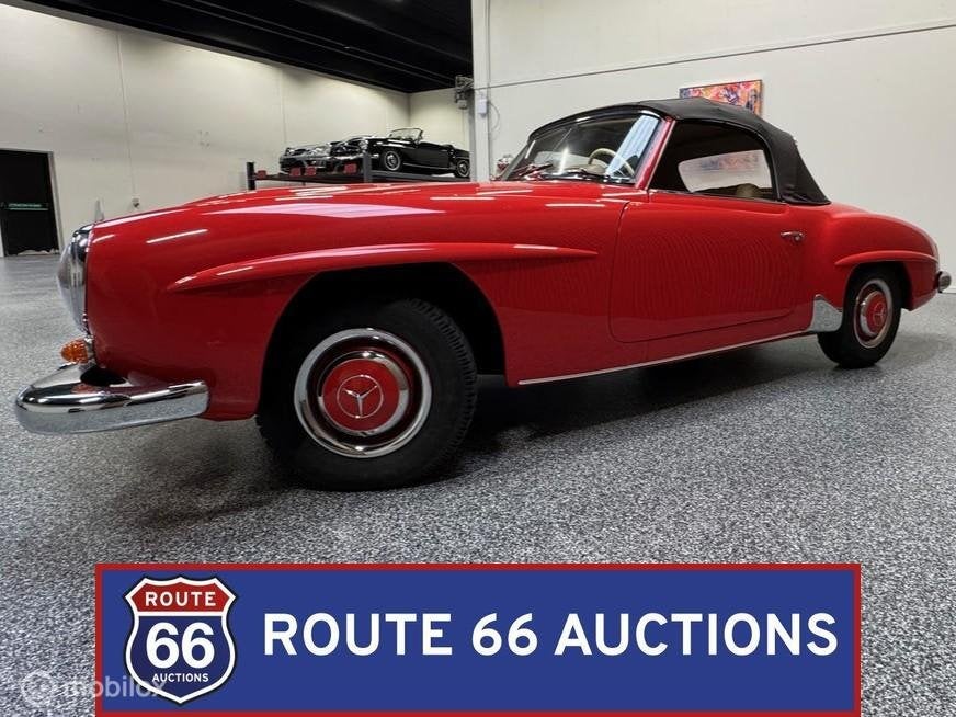 Mercedes-Benz 190 SL | 1961 | Route 66 Auctions, Overige carrosserieën, Zwart, Mercedes-Benz, Bedrijf